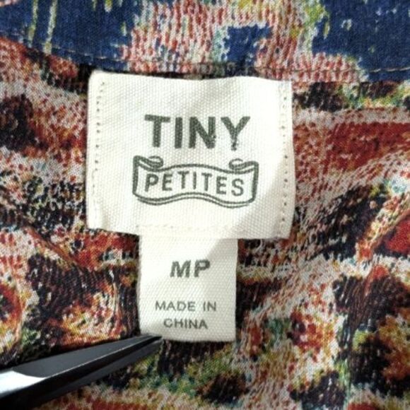 Anthropologie Tiny Paquerette Shirt Dress MEDIUM Pintucked Pleats Button Front - Picture 3 of 16